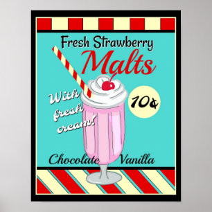Poster Retro Malt