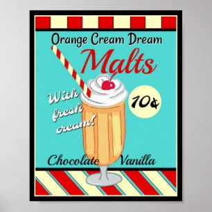 Poster Retro Malt