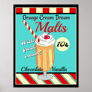 Poster Retro Malt