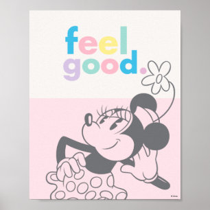 Poster Retro Minnie Mouse - Se sentir bien