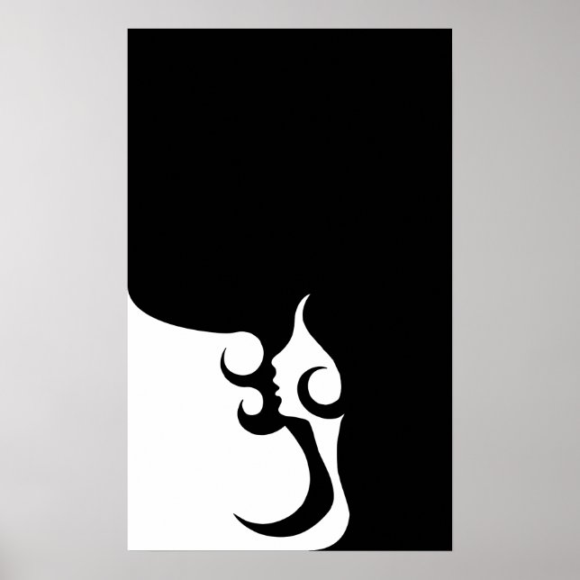 Poster Retro Mod Woman (Devant)