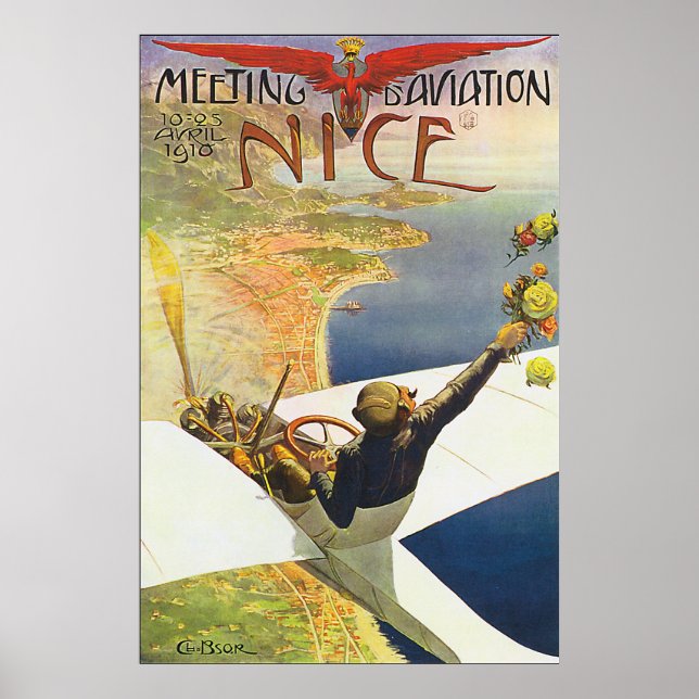 Poster Retro Nice France (Devant)