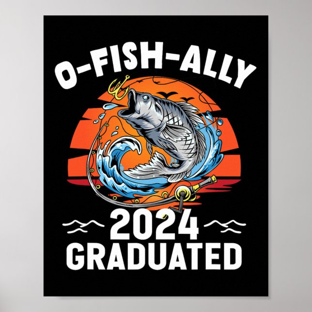 Poster Retro O-fish-ally 2024 Diplômé supérieur (Devant)