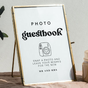 Poster Retro Photo Guides   Mariage panneau de cabine pho