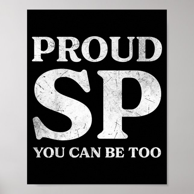 Poster Retro Proud Sp Anti Scientology Funny Quote Idea  (Devant)