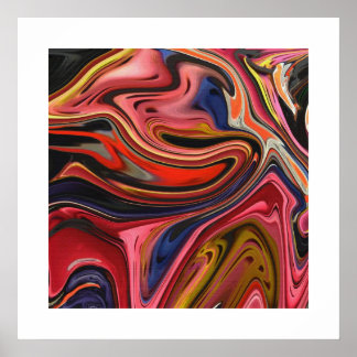 Poster Rétro psychédélique