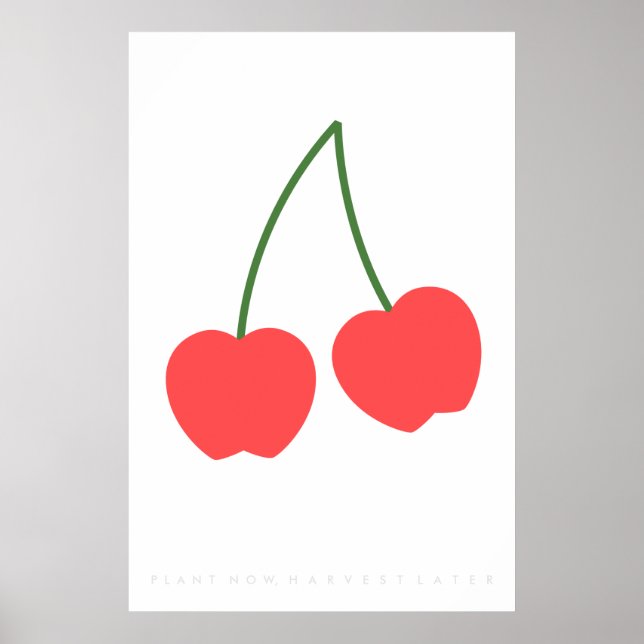 Poster rétro Red Cherry 60's 70 (Devant)