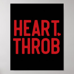 Poster Rétro Saint-Valentin Coup de Foudre Tout-Petit Gar