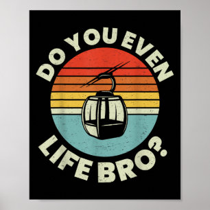 Poster Retro Ski Vintage Vous Même Soulevez Bro_ _2
