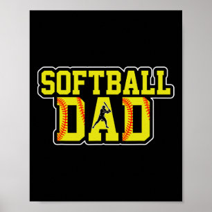 Poster Retro Softll Papa Fête des Pères Noël