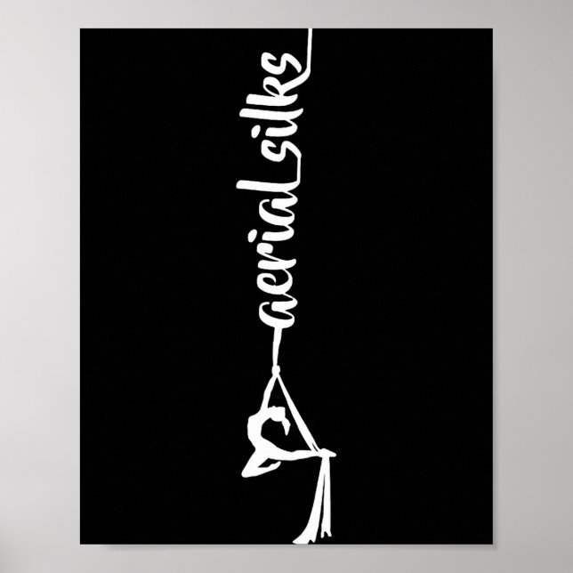 Poster Retro Srt Aerial Silks Quote Funny Basic  (Devant)