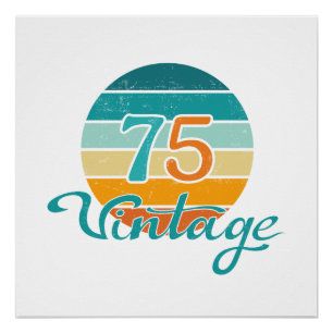 Poster Retro Sunset 75 Vintage
