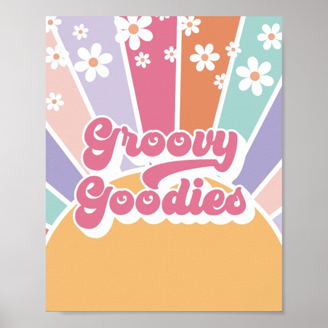 Poster Retro Sunshine Anniversaire Goodies Super Favorise (Devant)