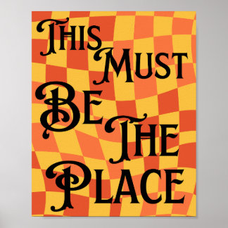 Poster Rétro Super années 80,90 Ce doit être le lieu Rétr