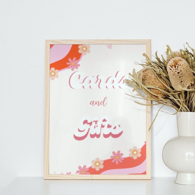 Poster Retro super Coeur Valentine carte & signe cadeaux (Créateur téléchargé)