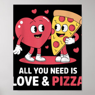 Poster Rétro Tout Ce Dont Vous Avez Besoin Est Amour Et P