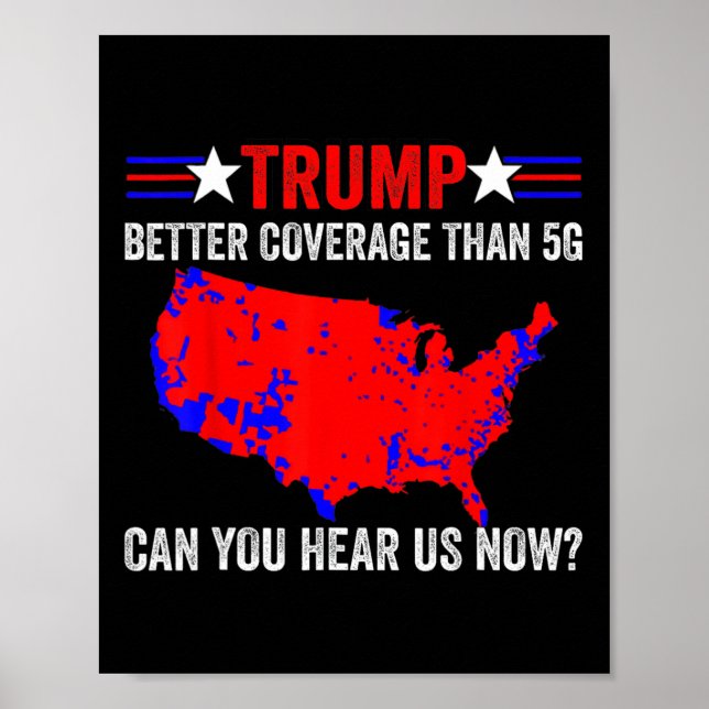 Poster Retro Trump Meilleure couverture que 5g Pouvez-Vou (Devant)
