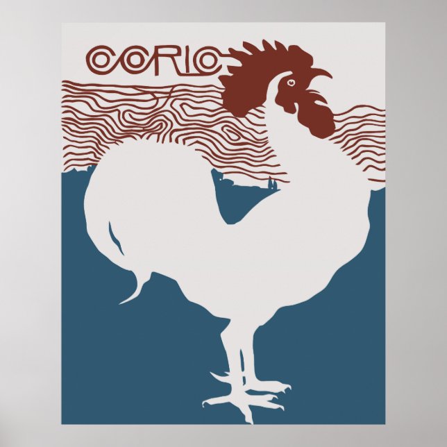 Poster Retro vectoriel art nouveau Revue française (Devant)