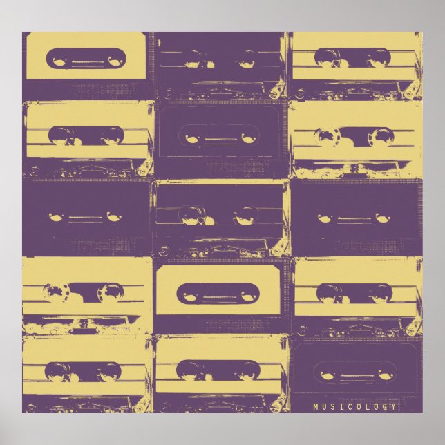 Poster Retro vintage de style audio (Devant)