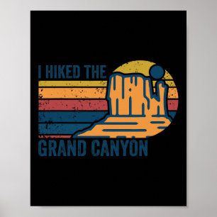 Poster Rétro Vintage J'ai fait une randonnée dans le Gran