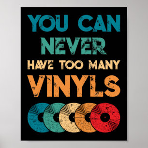 Poster Retro Vinyl LP Record Vintage Vous N'Avez Jamais