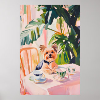 Poster Retro Yorkshire Terrier Poster, Yorkshire Terrier