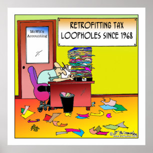 Poster Retrofitting Tax Loopholes