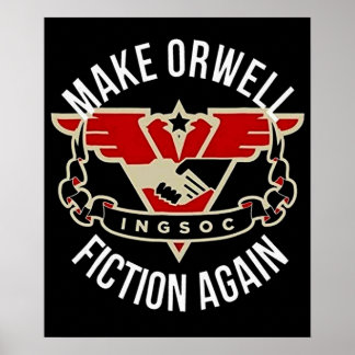 Poster Retrouvez ce make Orwell Fiction 1984 Vintage