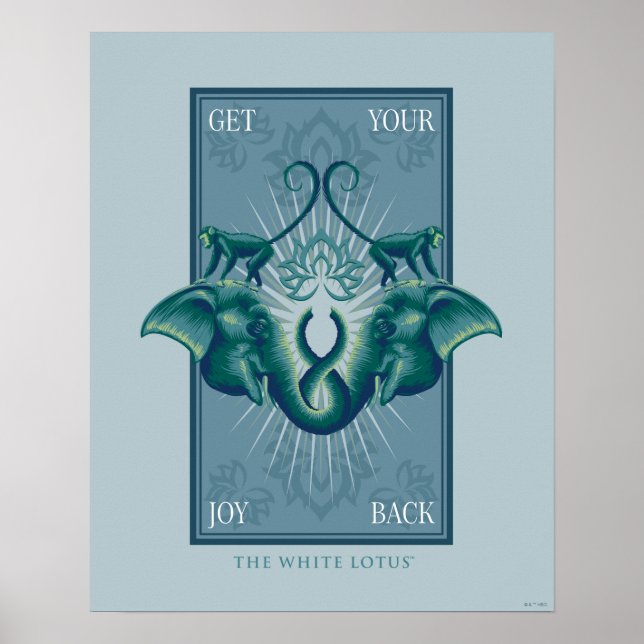 Poster Retrouvez votre joie - Le Lotus Blanc (Devant)