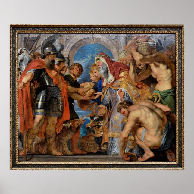 Poster Réunion d'Abraham et Melchizedek (Devant)