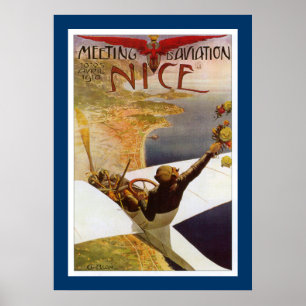 Poster Réunion d'Aviation Nice