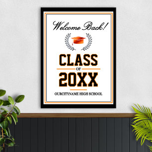 Poster Réunion de classe des couleurs de l'école Bienvenu