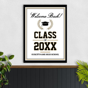 Poster Réunion de classe des couleurs de l'école Bienvenu
