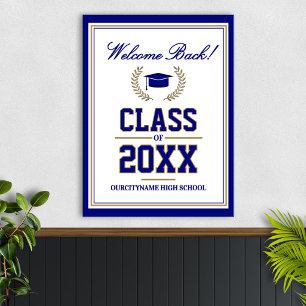 Poster Réunion de classe des couleurs de l'école Bienvenu