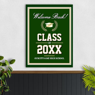 Poster Réunion de classe des couleurs de l'école Bienvenu