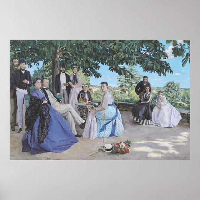 Poster Réunion de famille, 1867 (Devant)