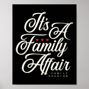 Poster Réunion de famille 2025 Amour de la fête de famill