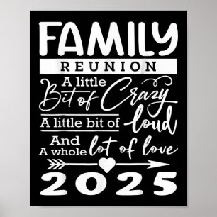 Poster Réunion de famille 2025 Amoureux de famille amusan