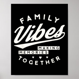 Poster Réunion de famille 2025 Vibes familiales Création 