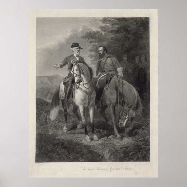 Poster Réunion dernière de Robert E. Lee et Stonewall Jac (Devant)