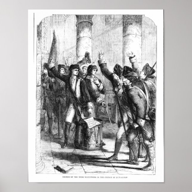 Poster Réunion des volontaires irlandais (Devant)