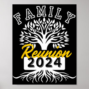 Poster Réunion familiale 2024 Assister Groupe de réunion 