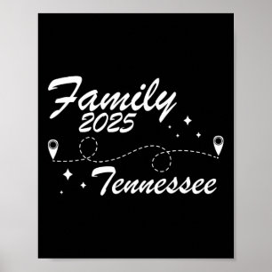 Poster Réunion familiale Tennessee Road Trip 2025 Summer