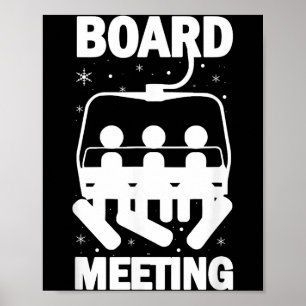 Poster Réunions du conseil d'administration réunion snowb