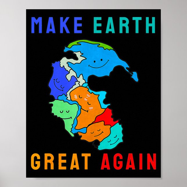 Poster Réunir Pangea Faire à Nouveau la Terre une Grande  (Devant)