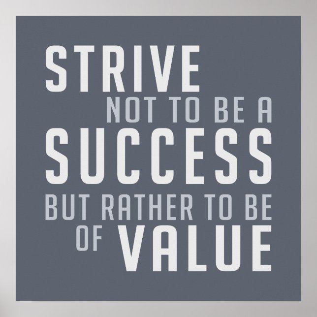 Poster Réussite et valeur Motivation (Devant)