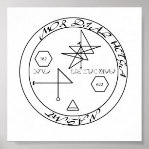 Poster Réussite matérielle Enochian Sigil