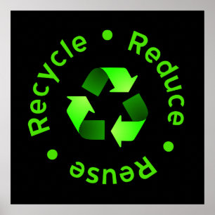 Poster Réutiliser l'affiche de recyclage