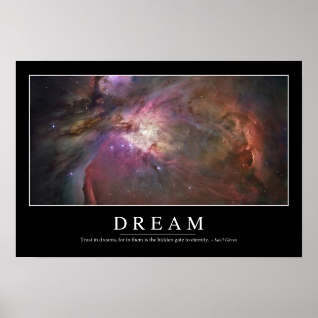 Poster Rêve : Citation Inspirationnelle (Devant)