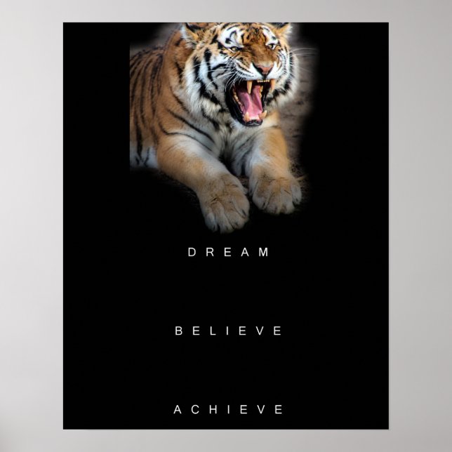 Poster rêve croire obtenir une soumission motivante (Devant)